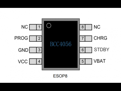 BCC4056 1000mA 线性锂电池充电管理芯片