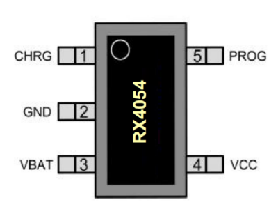 RX4054 500mA 锂电池充电器芯片